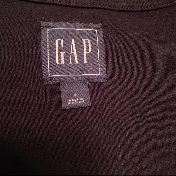 Gap Jumpsuit black button front jersey material stretchy - Picture 7 of 13